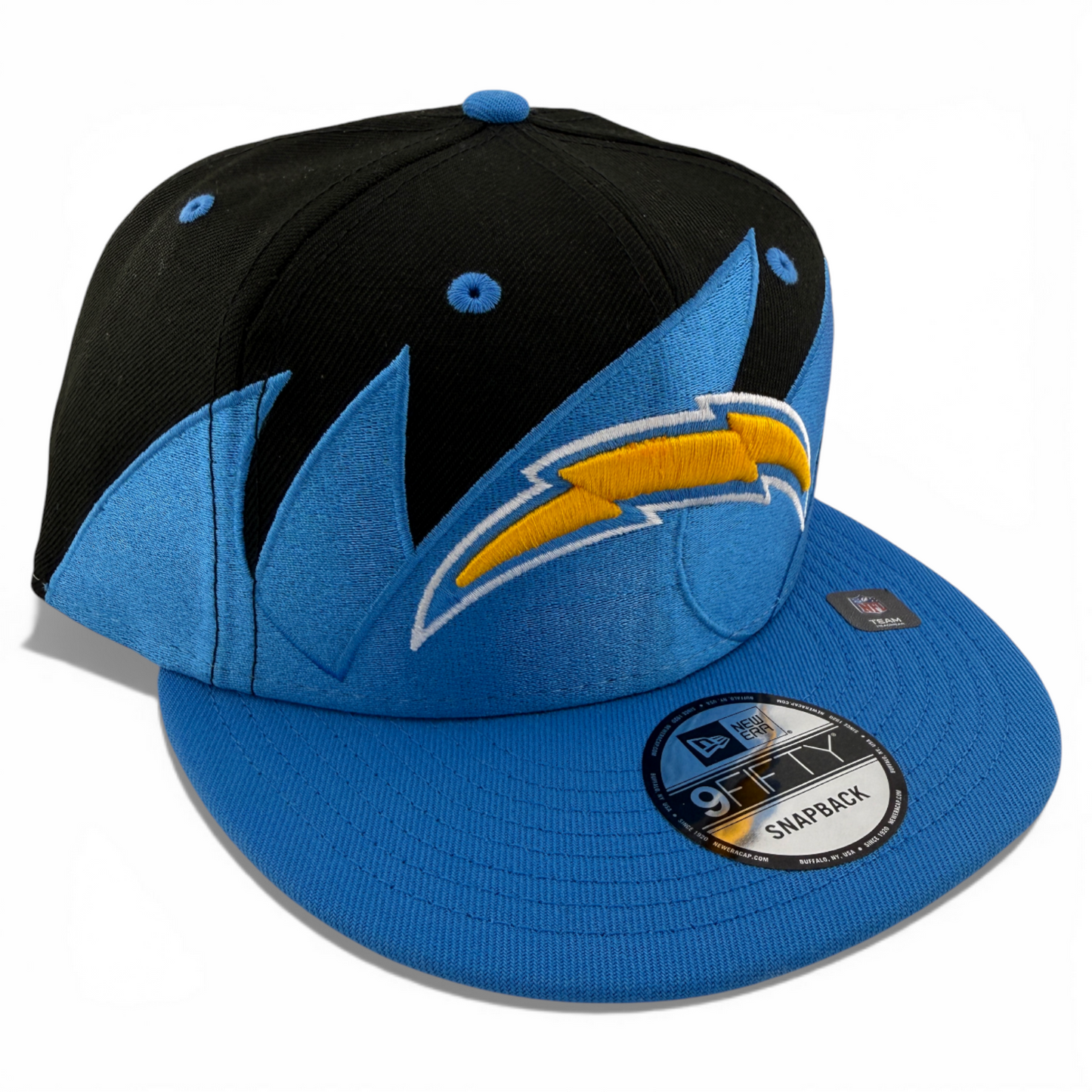 New Era Los Angeles Chargers NFL Retro Wave Sharktooth Neon 9Fifty Snapback Hat