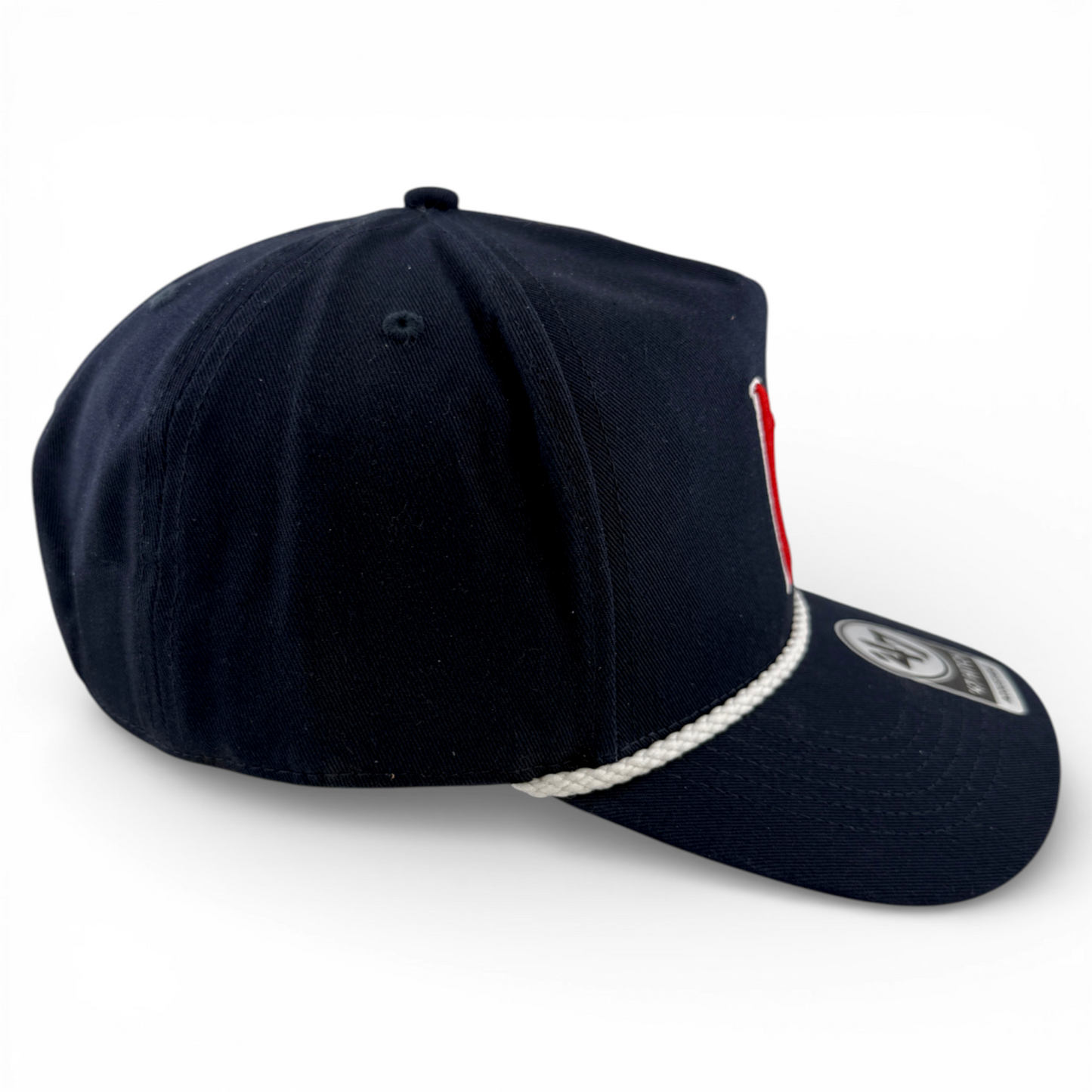 '47 Brand Worcester Red Sox WooSox Navy Heart Hitch Rope Snapback Adjustable Hat