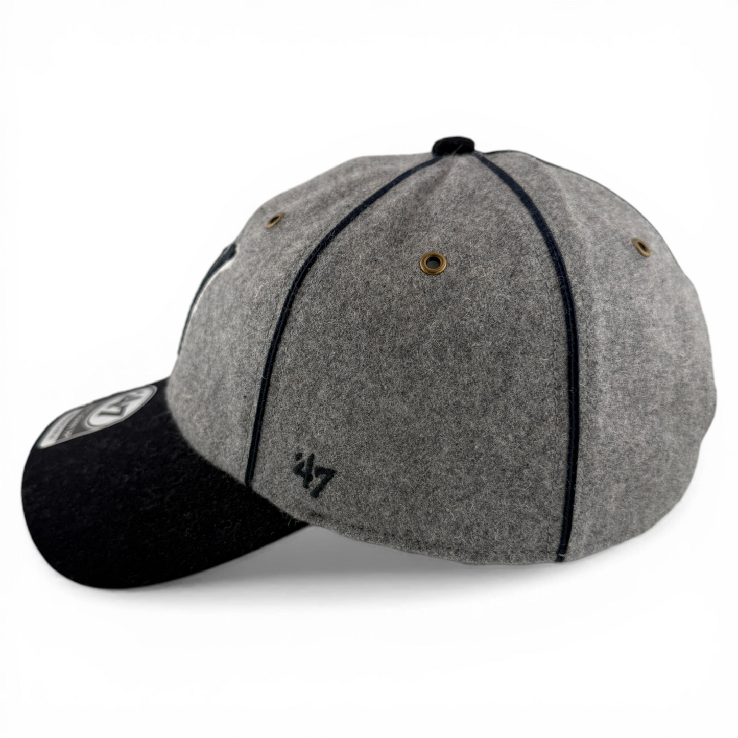 47 Brand Worcester Red Sox WooSox Tweed Brocke Clean Up Adjustable Dad Hat Cap