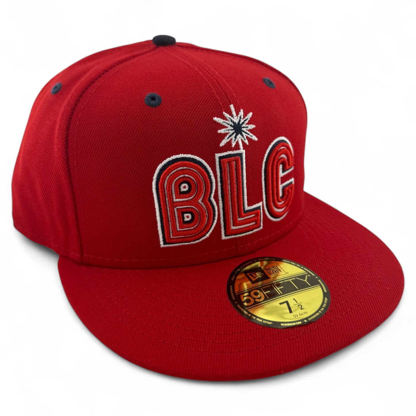 New Era Reno Aces MiLB Biggest Little City BLC Logo Red 59Fifty Fitted Hat Cap