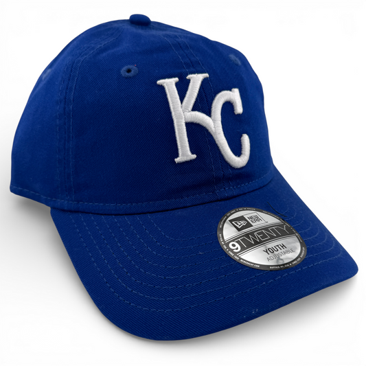 New Era Kansas City Royals MLB Youth 9Twenty Adjustable Strapback Dad Hat Cap