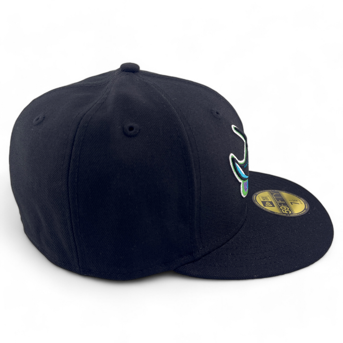 New Era Tampa Bay Rays MLB Cooperstown Wool Pack Black 59Fifty Fitted Hat Cap