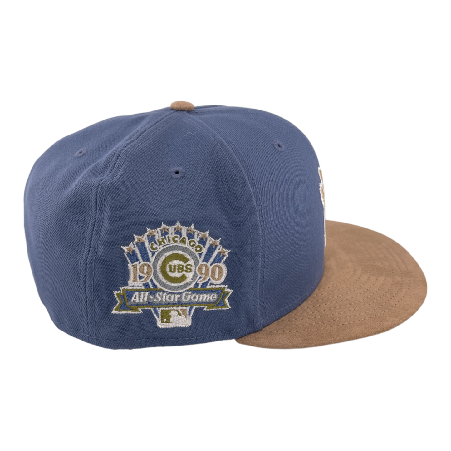 New Era Chicago Cubs 1990 All-Star Game Patch Suede Brown 59FIFTY Fitted Hat