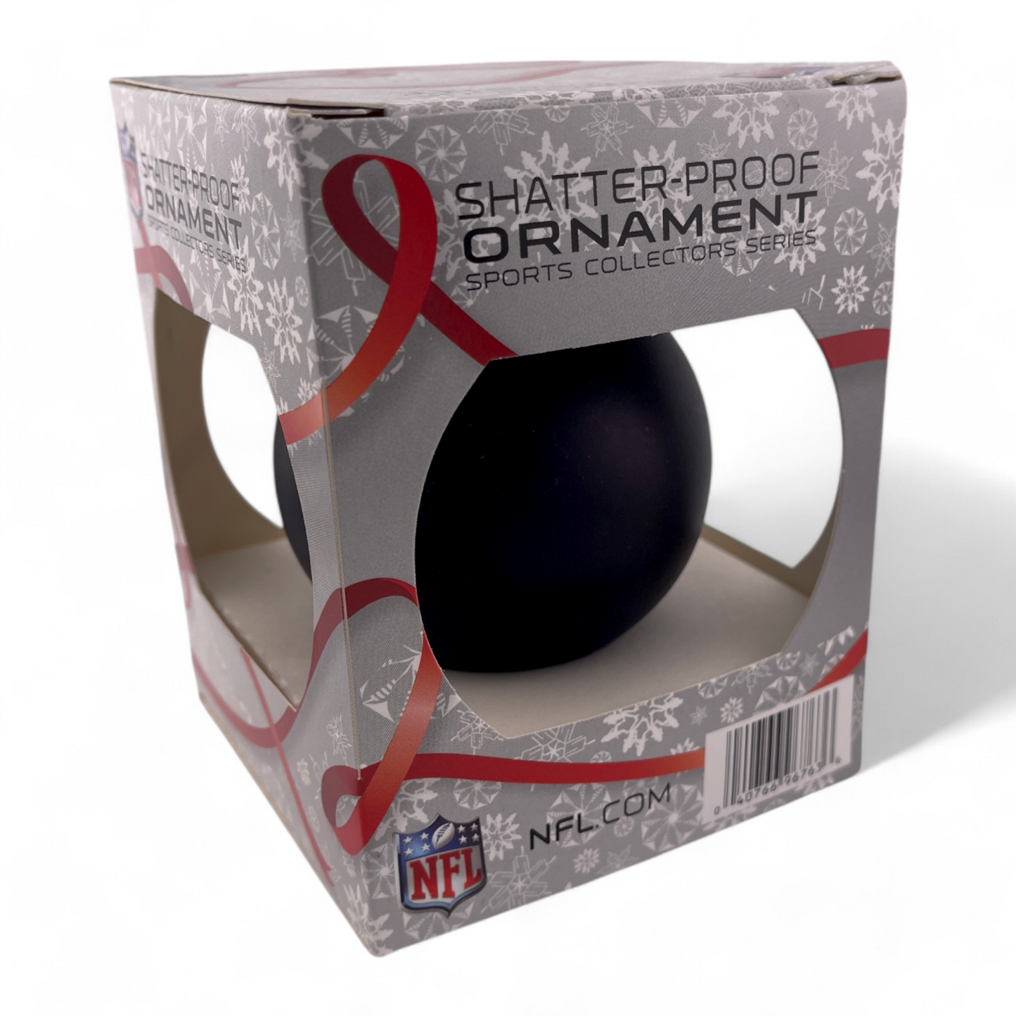 2-PACK Atlanta Falcons NFL Round Shatterproof Christmas Tree Boxed Ornament