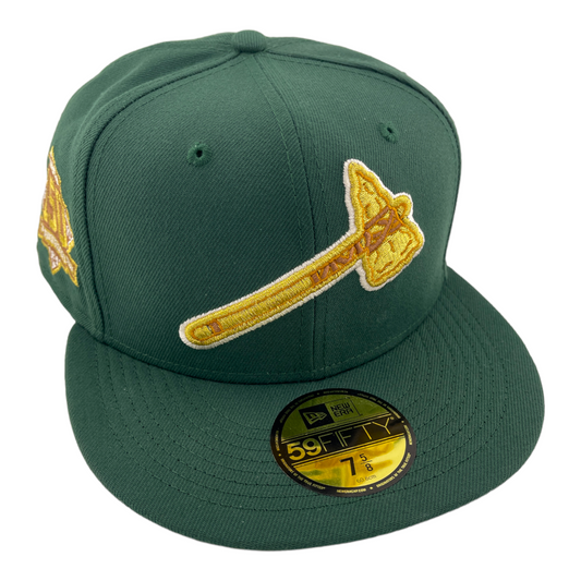 New Era Atlanta Braves 150th Anniversary Green Envy Gold Tomahawk 59FIFTY Hat