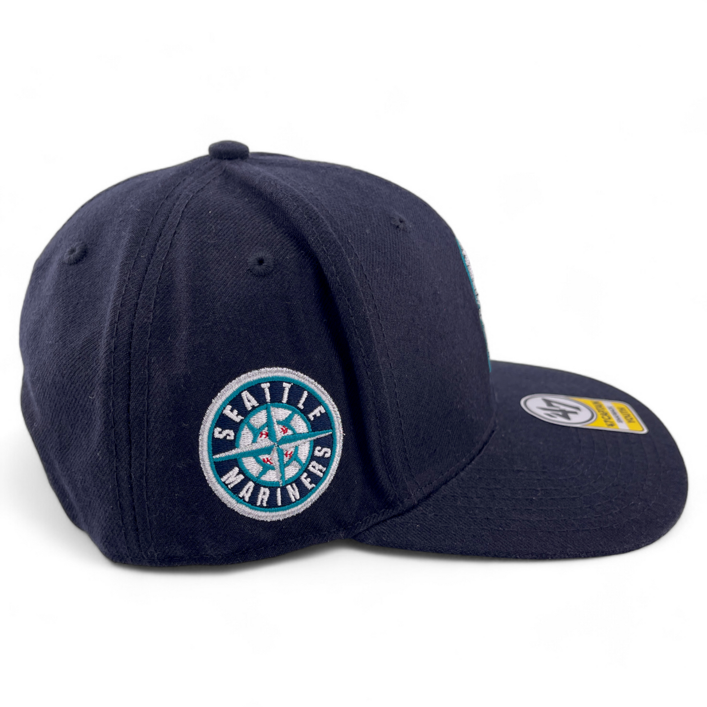 '47 Brand Seattle Mariners Sure Shot Captain Adjustable Snapback Hat Cap Youth