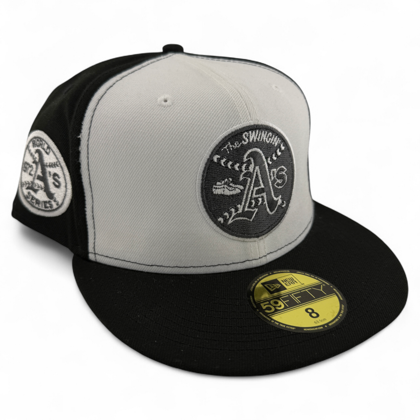 New Era Oakland Athletics A's MLB Yin & Yang Throwback 59Fifty Fitted Hat Cap