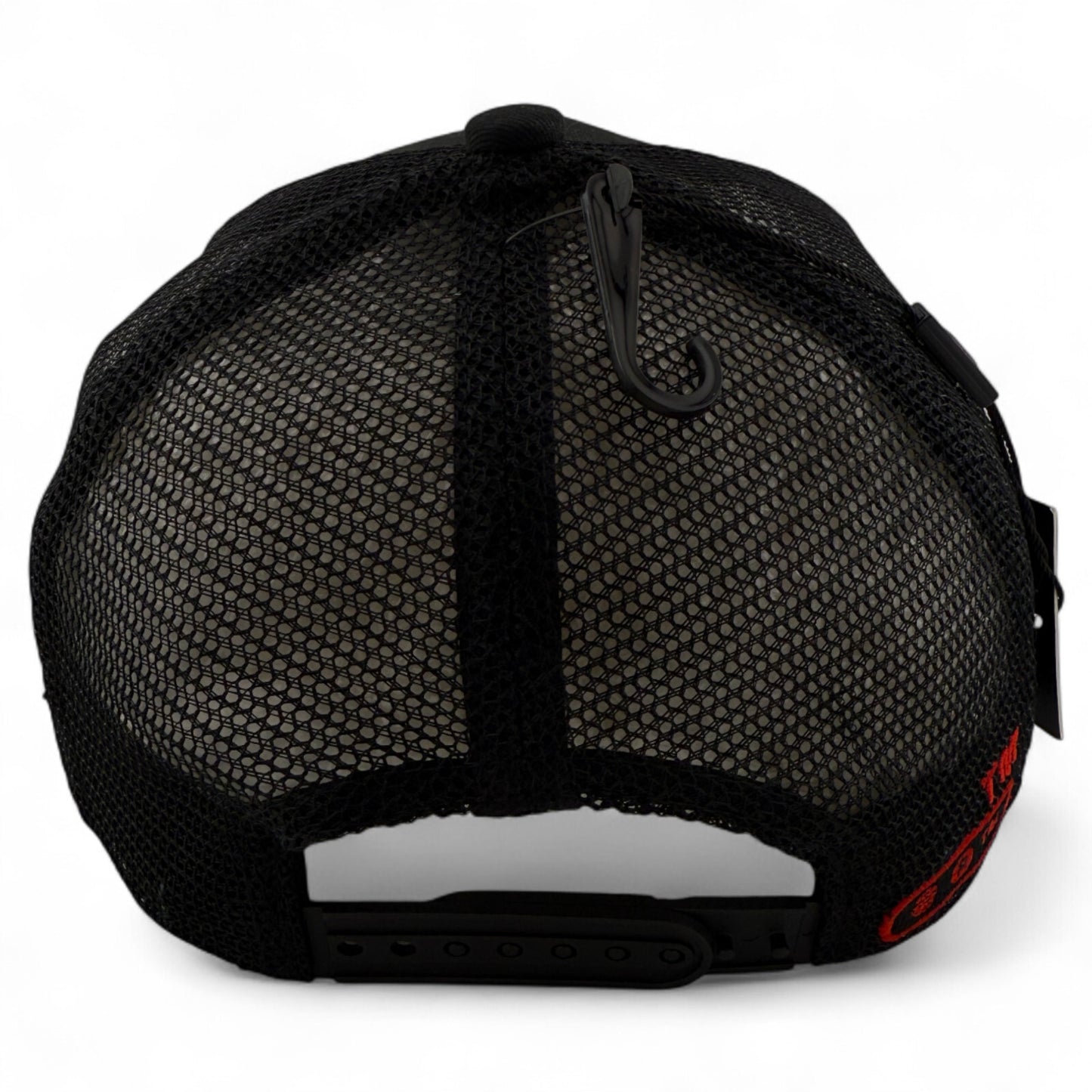 Hoodrich OG Cruzade Black Patch Trucker Mesh Back Adjustable Snapback Hat Cap