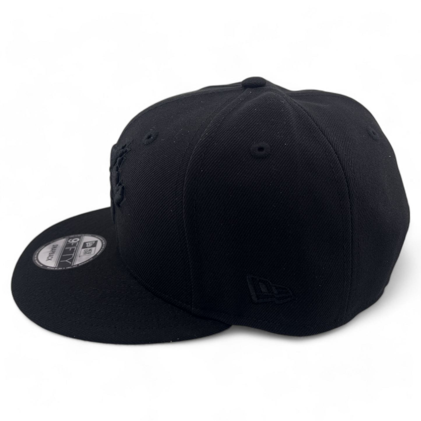 New Era Toronto Blue Jays MLB Blacked Out All Black Logo 9FIFTY Snapback Hat Cap