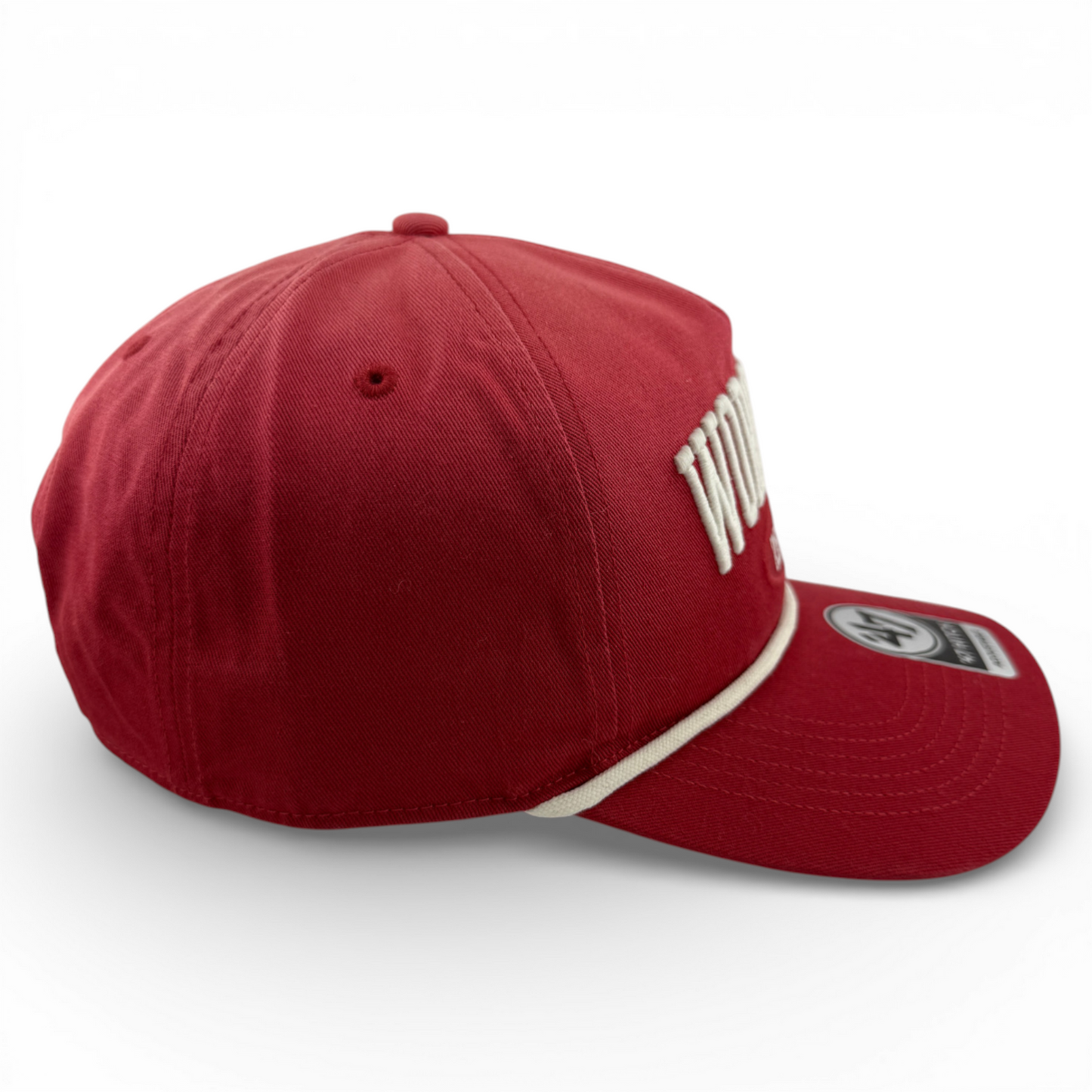 '47 Brand Worcester Red Sox WooSox Tybee Hitch Rope Snapback Adjustable Hat Cap