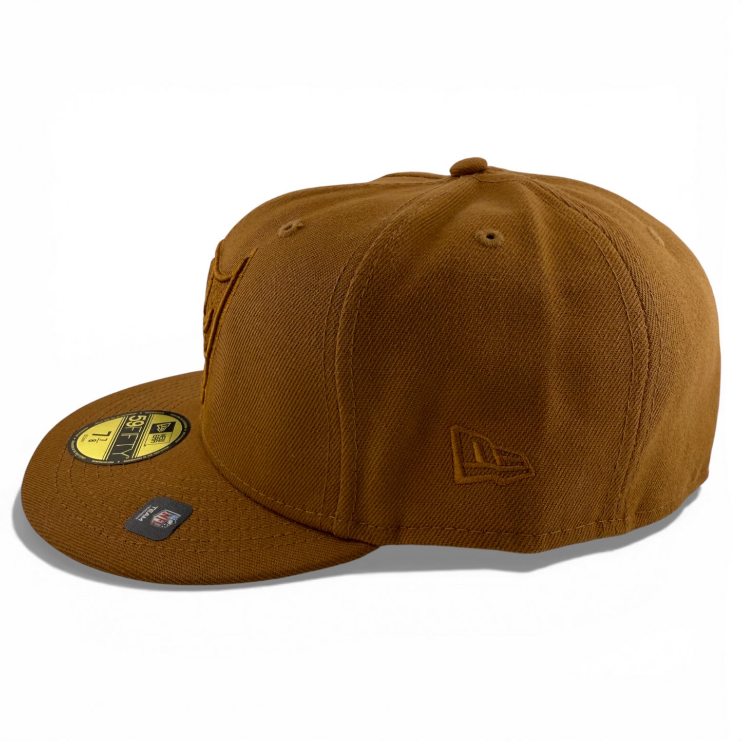 New Era Tampa Bay Buccaneers NFL All Khaki Tan Brown 59Fifty Fitted Hat Cap