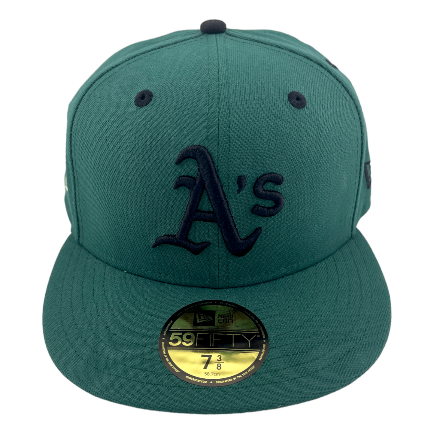 New Era Oakland Athletics A's DC vs Marvel 50th Patch Green 59FIFTY Fitted Hat Cap