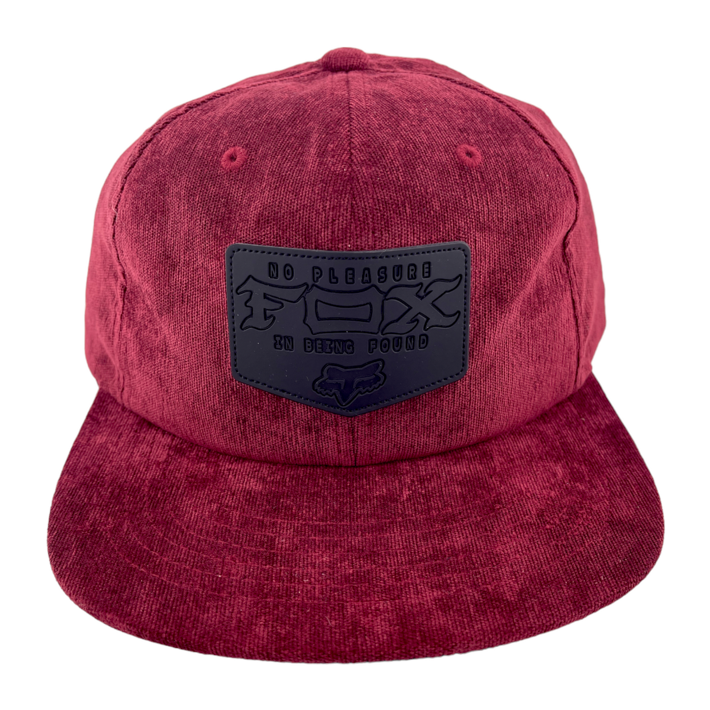 NEW Fox Racing Fixated SB Velvet Dark Maroon Red Snapback Adjustable Hat Cap NWT