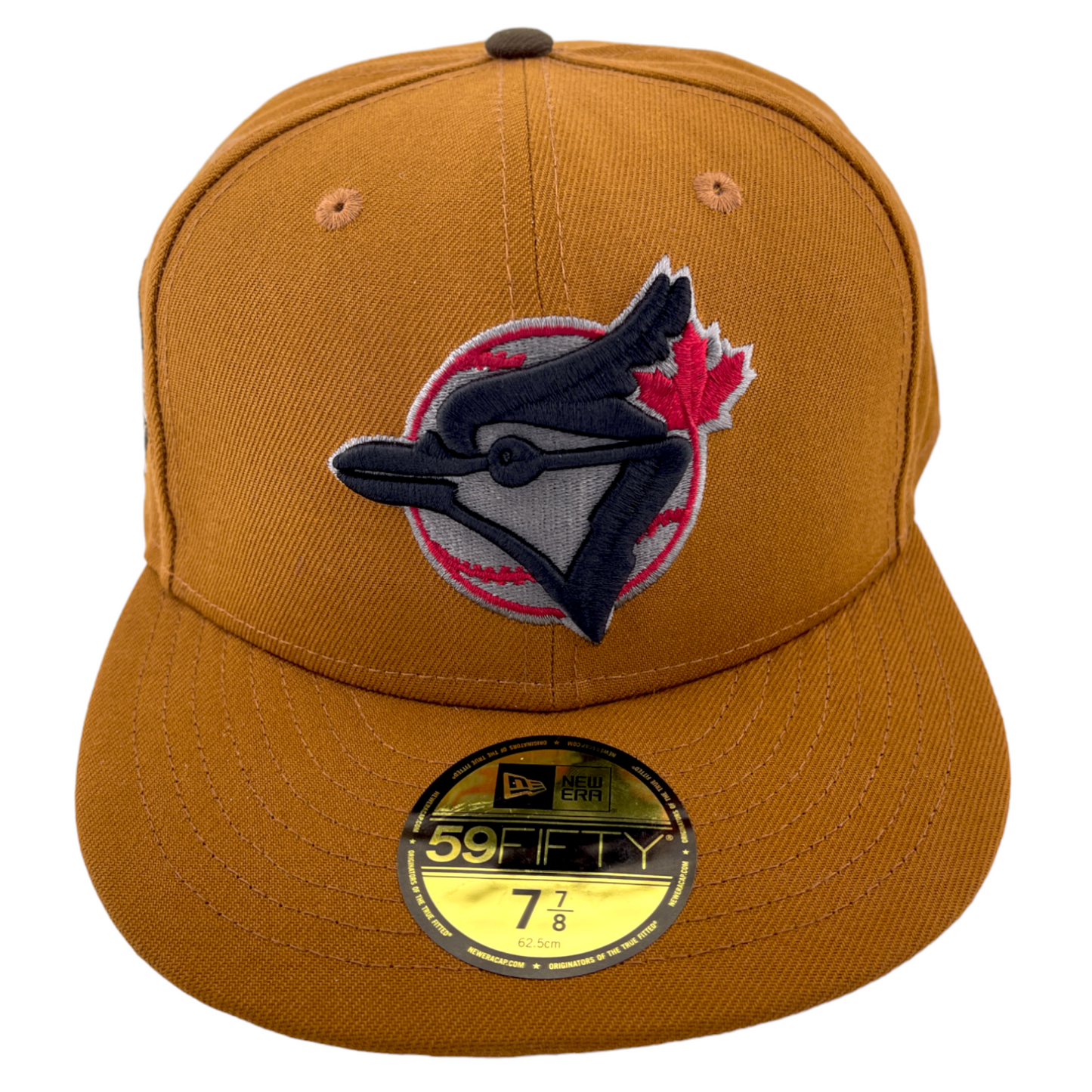 New Era Toronto Blue Jays 1993 World Series Patch Tan Toast Pack 59FIFTY Hat Cap