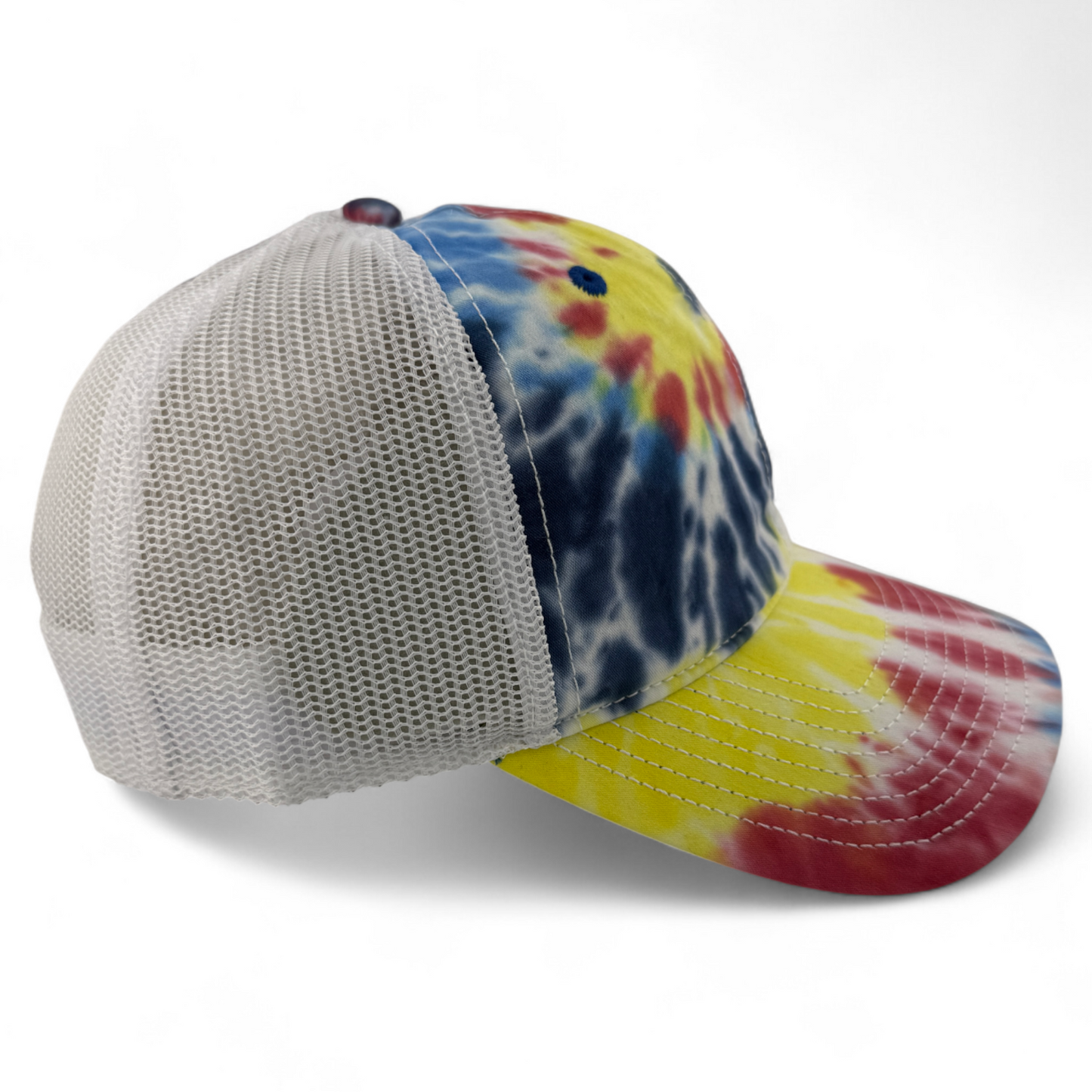 The Game GB470 Rainbow Tie Dye Trucker Mesh Back Snapback Adjustable Dad Hat Cap
