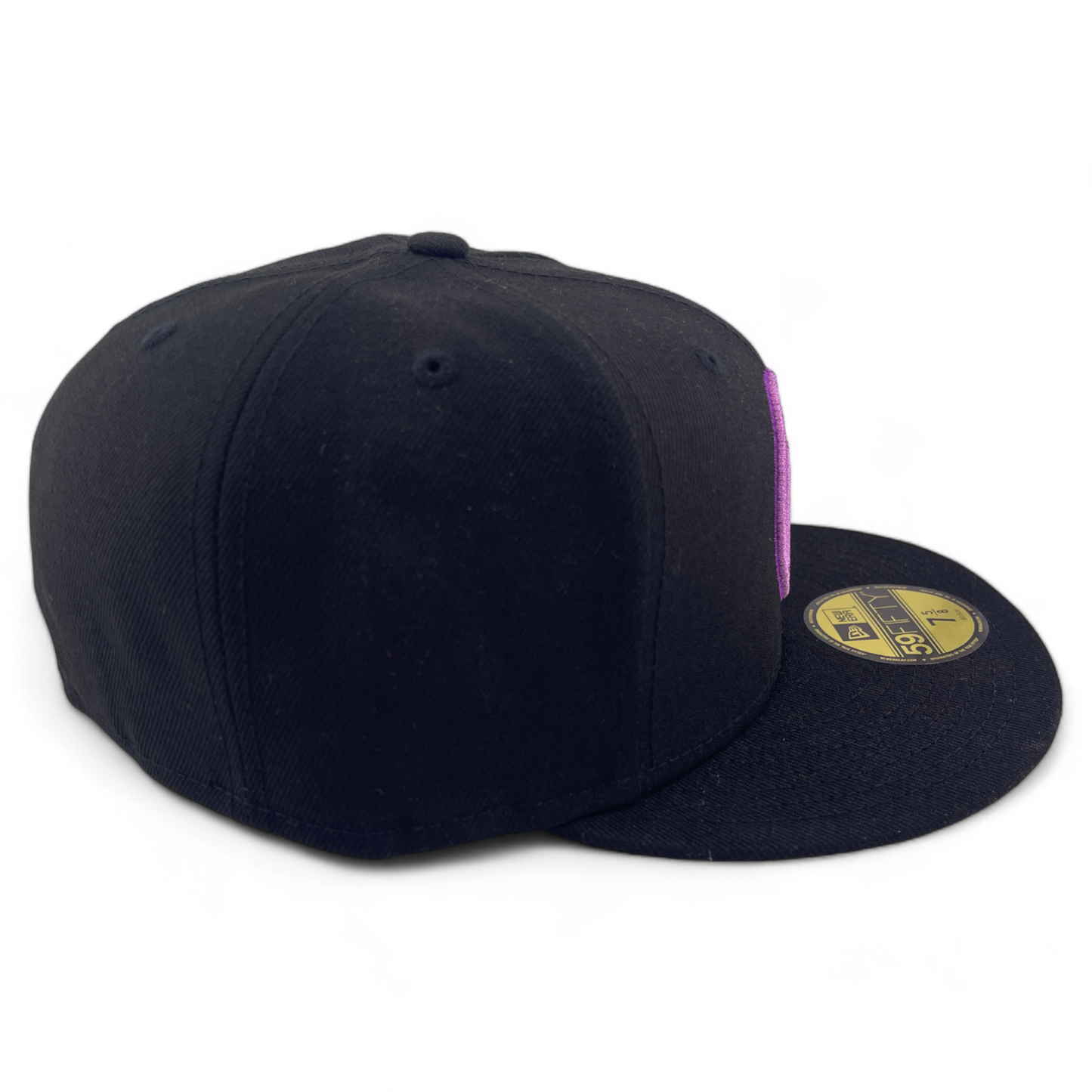 New Era Golden State Warriors NBA Metallic Purple/Black 59Fifty Fitted Hat Cap