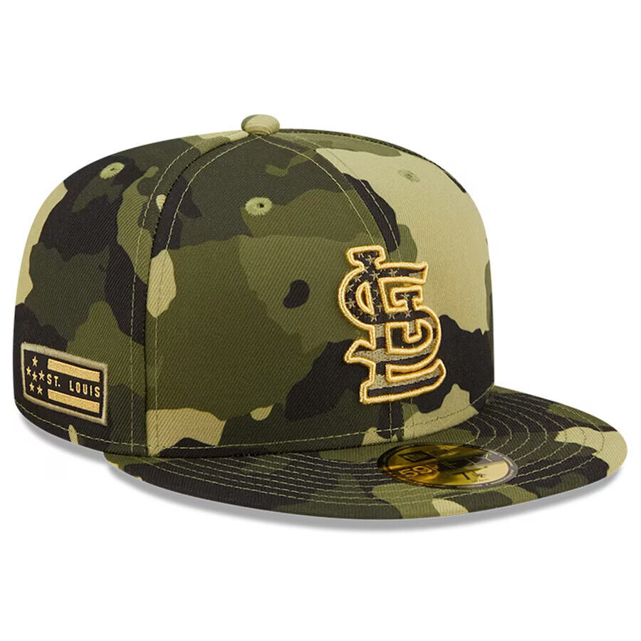 New Era St. Louis Cardinals Armed Forces Day Camo On-Field 59FIFTY Fitted Hat Cap