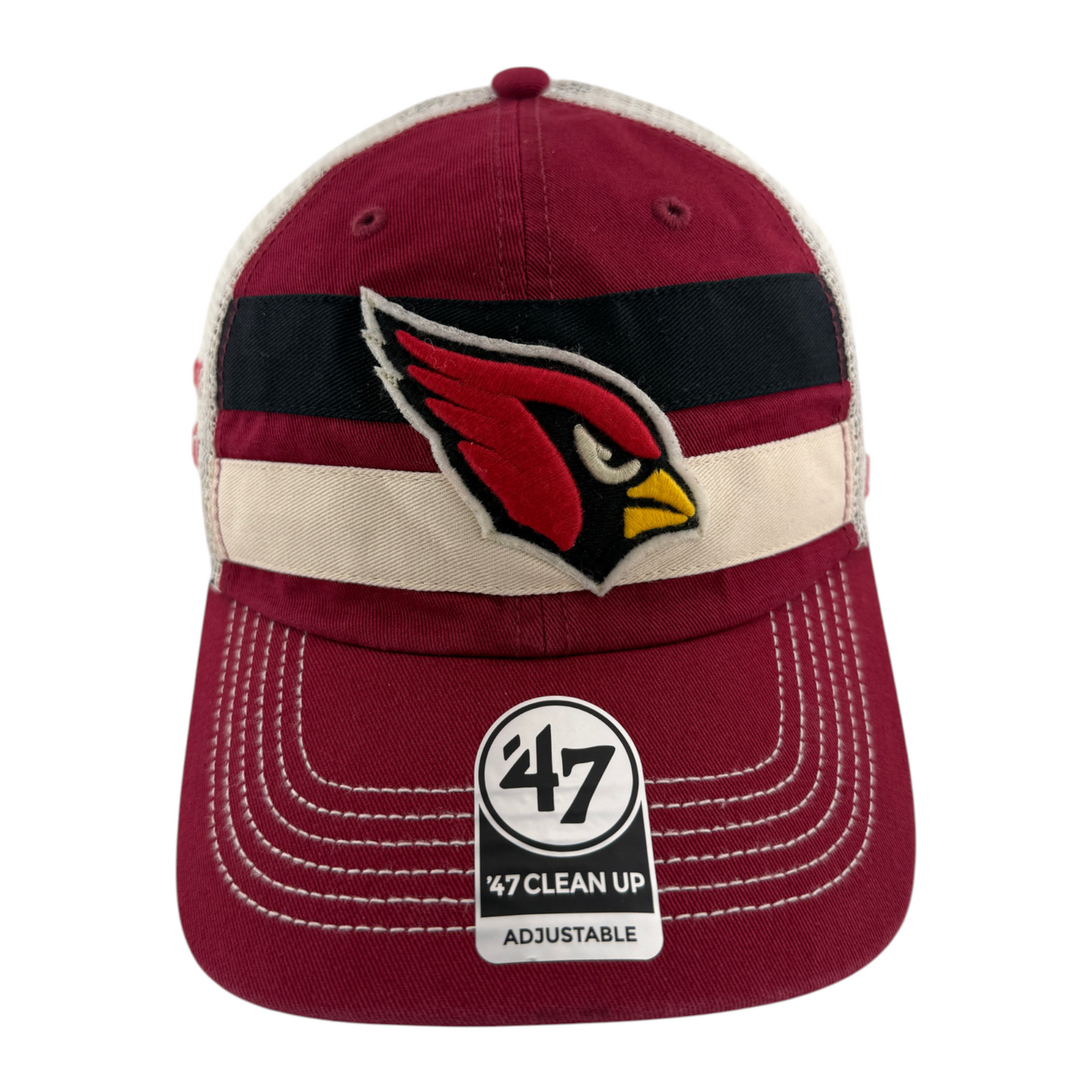 '47 Brand Arizona Cardinals NFL Dark Red Mesh Back Clean Up Adjustable Hat Cap
