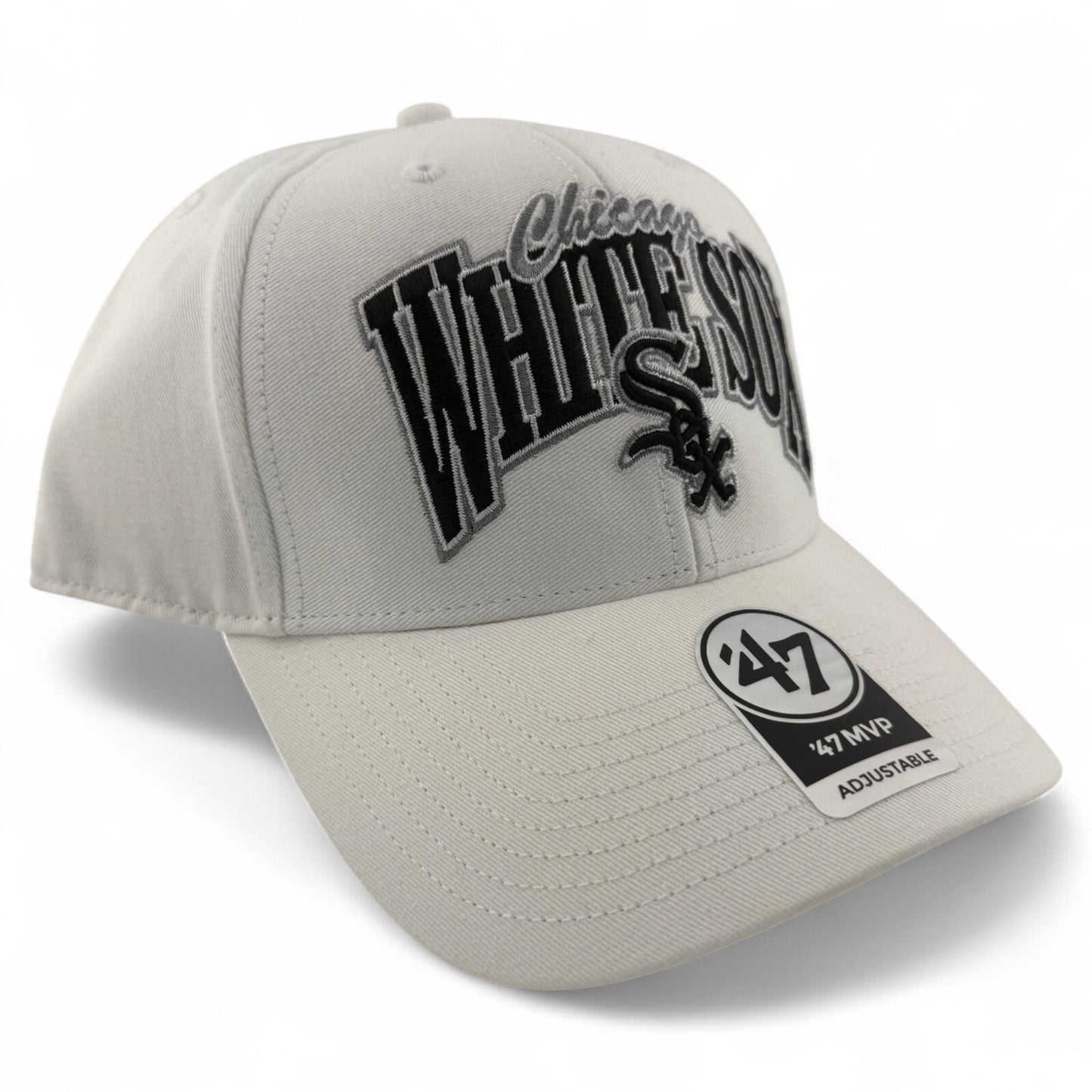 '47 Brand Chicago White Sox MLB Keystone Logo MVP Snapback Adjustable Hat Cap