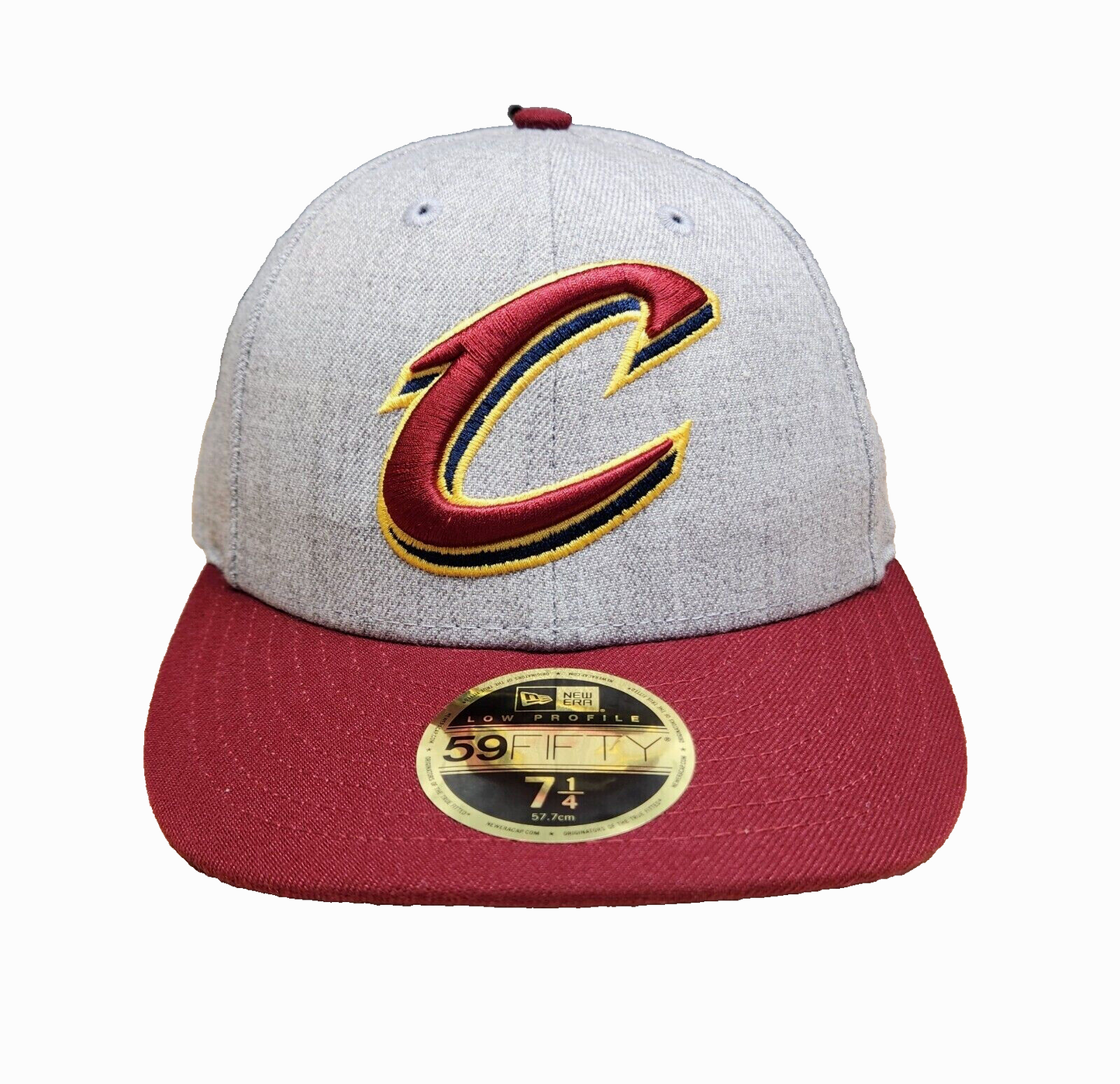 New Era Cleveland Cavaliers NBA Red Grey UV 59FIFTY Low Fitted Hat Cap