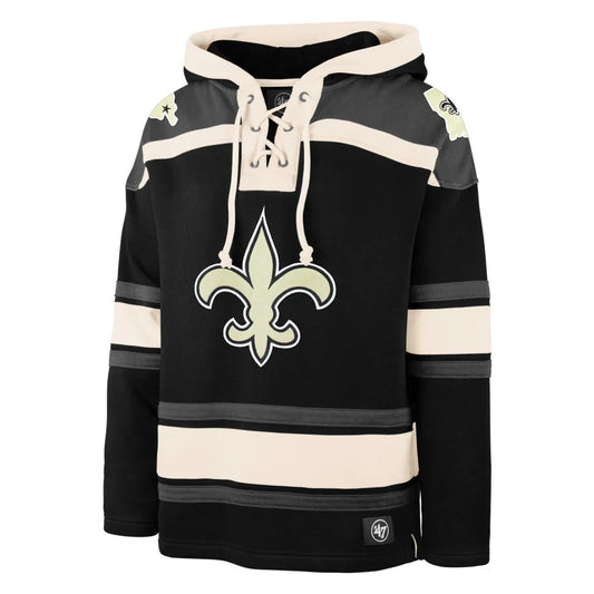 ‘47 Brand New Orleans Saints NFL Superior Lacer Hockey Pullover Hoodie Men's L