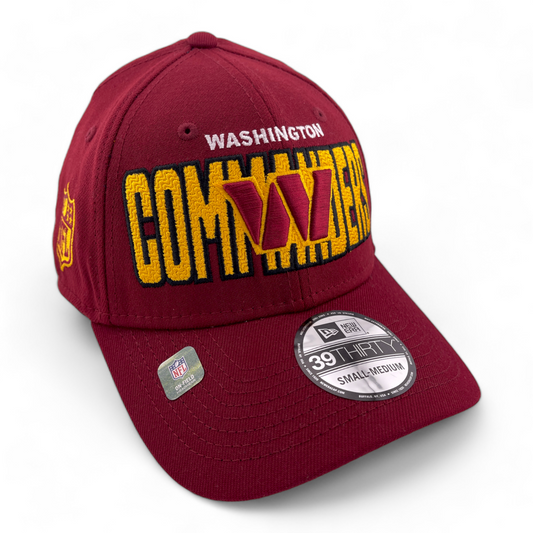 New Era Washington Commanders NFL 2023 Draft Maroon 39Thirty Hat Cap