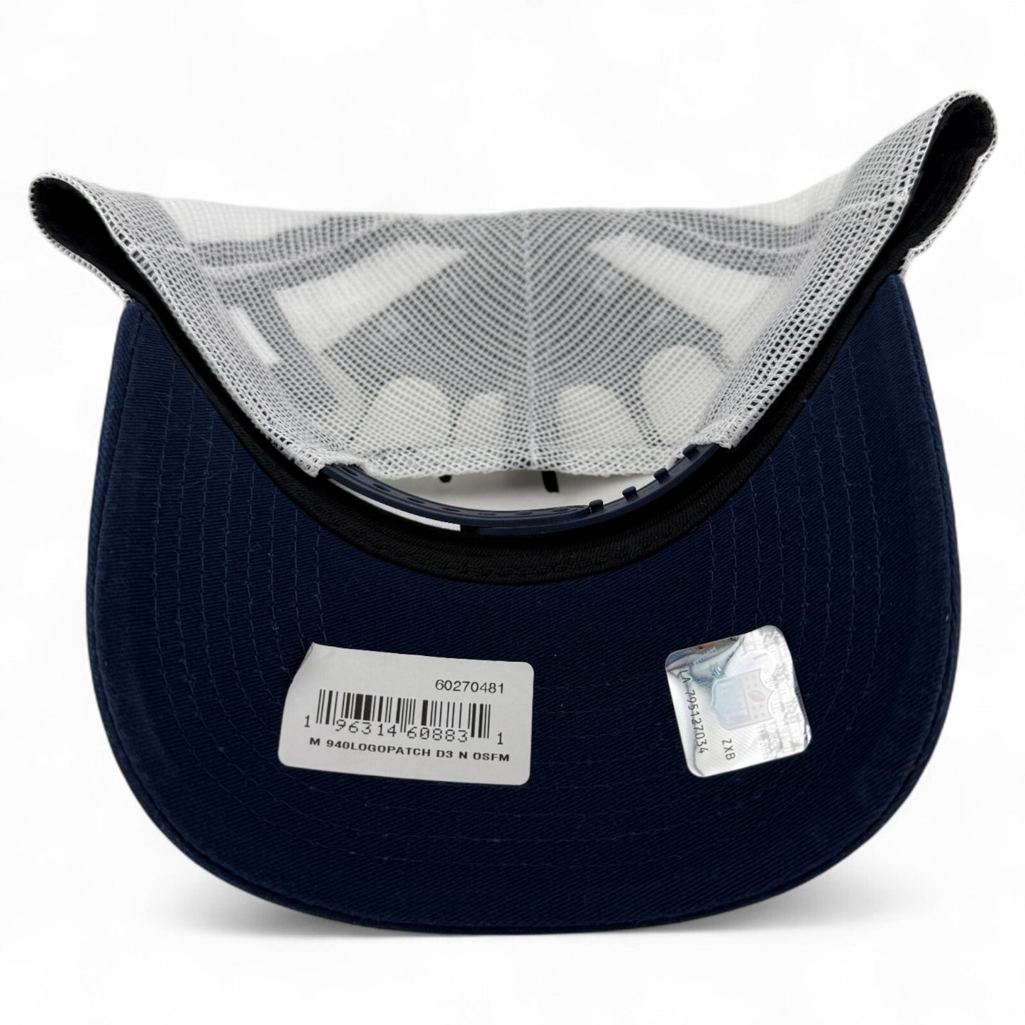 New Era New England Patriots NFL Patch Logo 9Forty Trucker Mesh Snapback Hat Cap