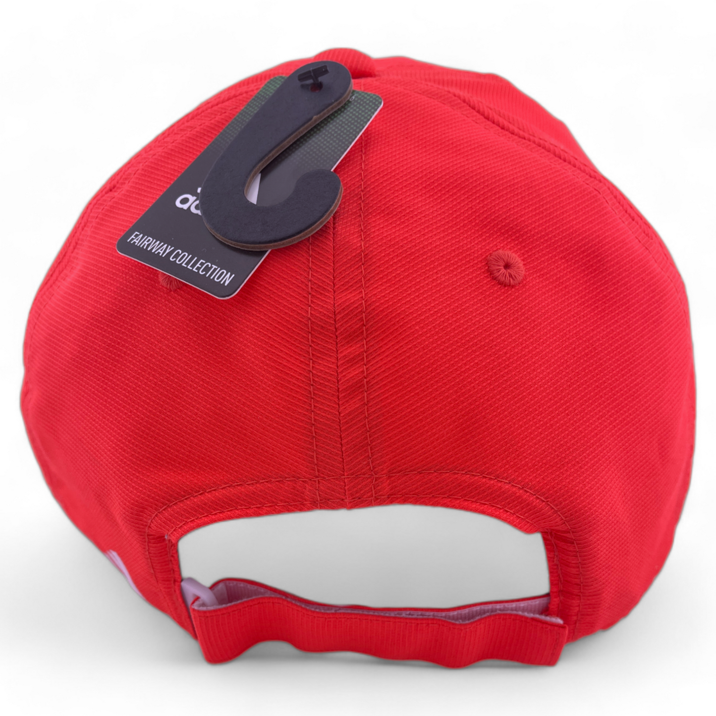 adidas Golf Relaxed 2 Bright Red/White Logo Strapback Adjustable Fit Hat Cap