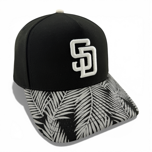 Mitchell & Ness San Diego Padres Palm A-Frame Pro Pinch Fit Snapback Adjustable