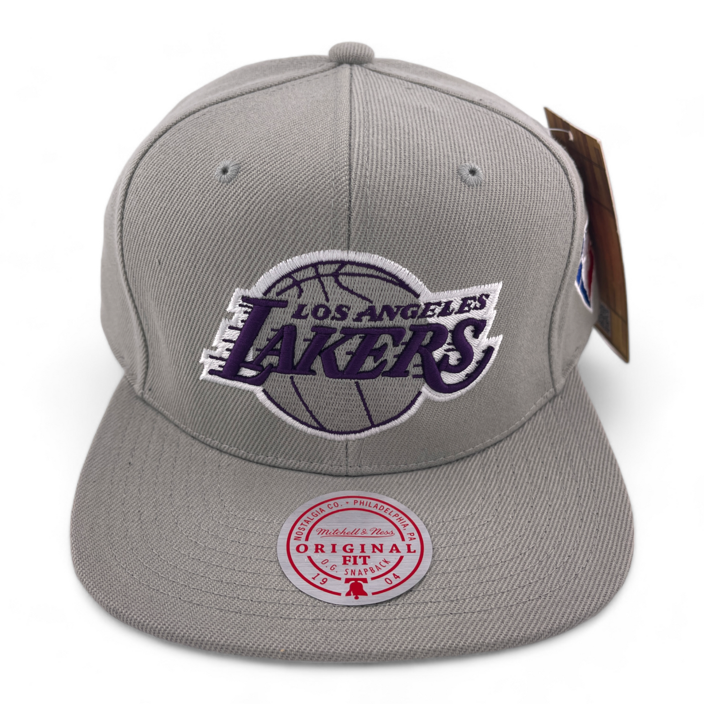 Mitchell & Ness Los Angeles Lakers NBA 75th Silver/Purple Snapback Hat Cap