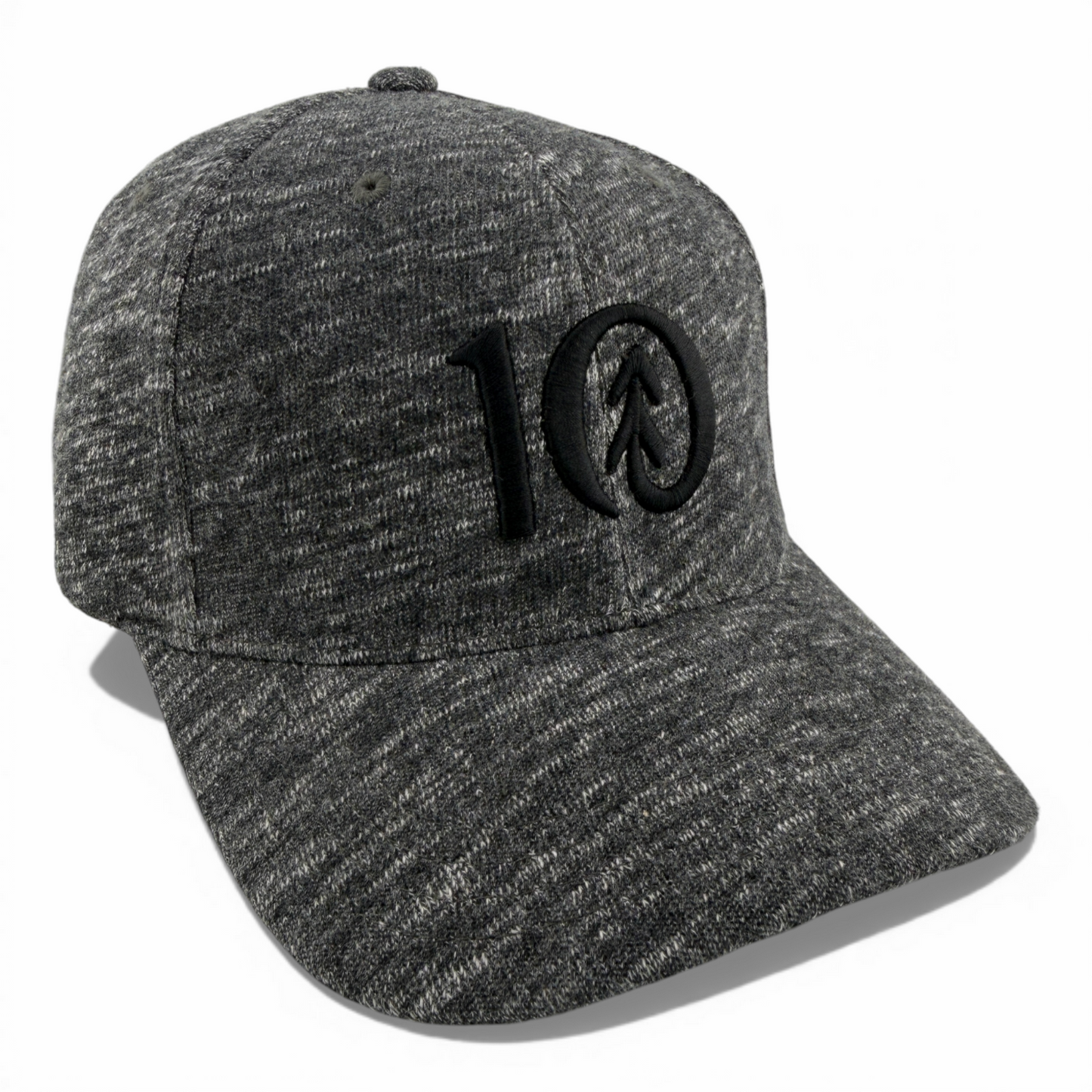 tentree 10 Logo Thicket F19 Hi Rise Dark Heathered Gray Flex Fit Hat Cap Adult