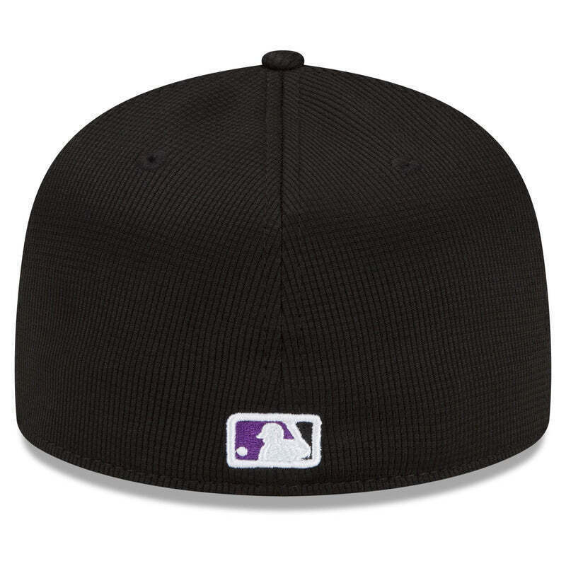 New Era Colorado Rockies MLB 2022 Clubhouse Raised Logo Black 59FIFTY Fitted Hat Cap