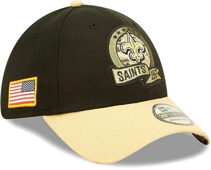 New Era New Orleans Saints NFL 2022 Salute to Service 39Thirty Hat Cap