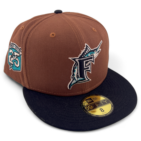 New Era Miami Florida Marlins MLB Harvest Pack 25th Patch 59Fifty Fitted Hat Cap