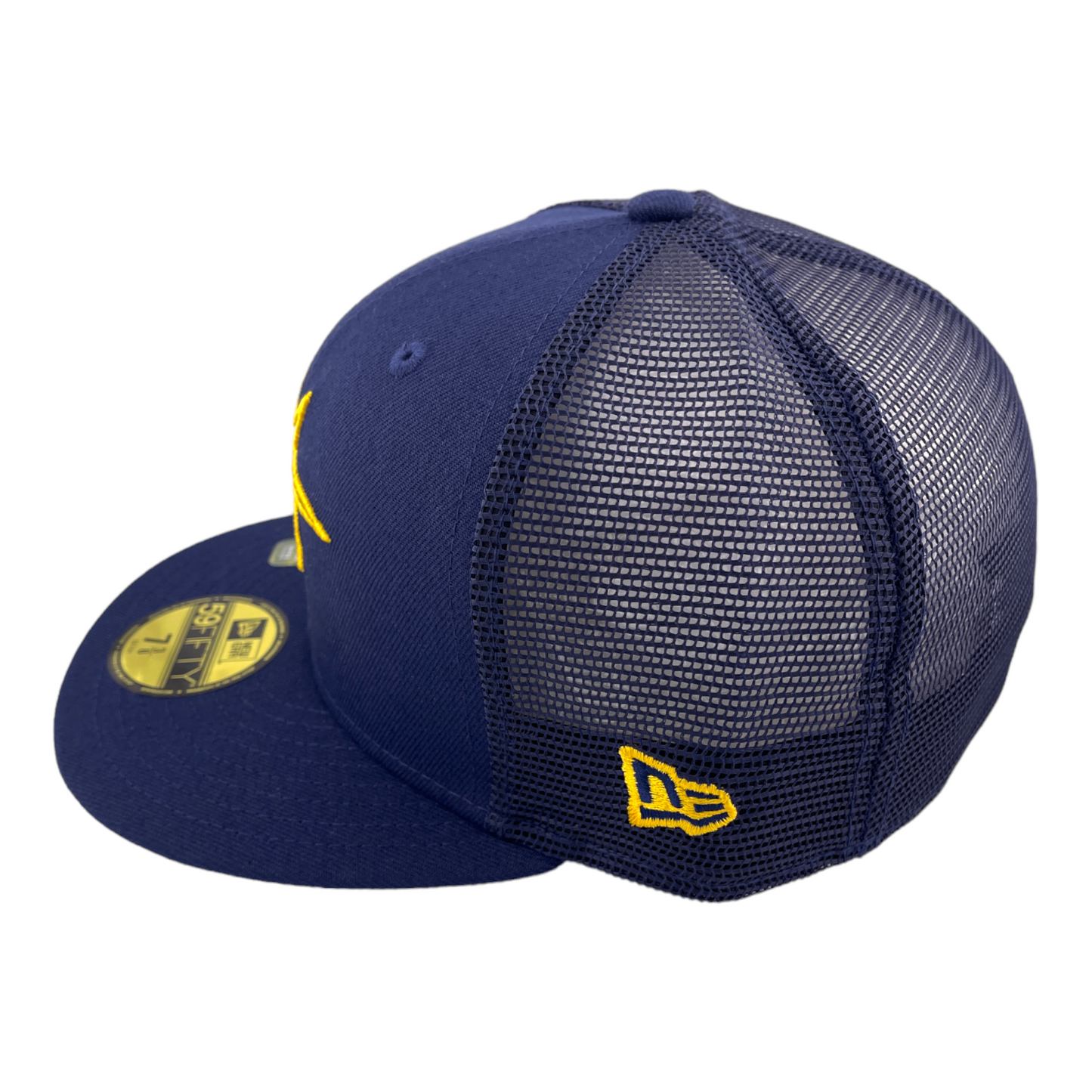 New Era Tampa Bay Rays Batting Practice Mesh Back Blue/Grey 59FIFTY Fitted Hat Cap