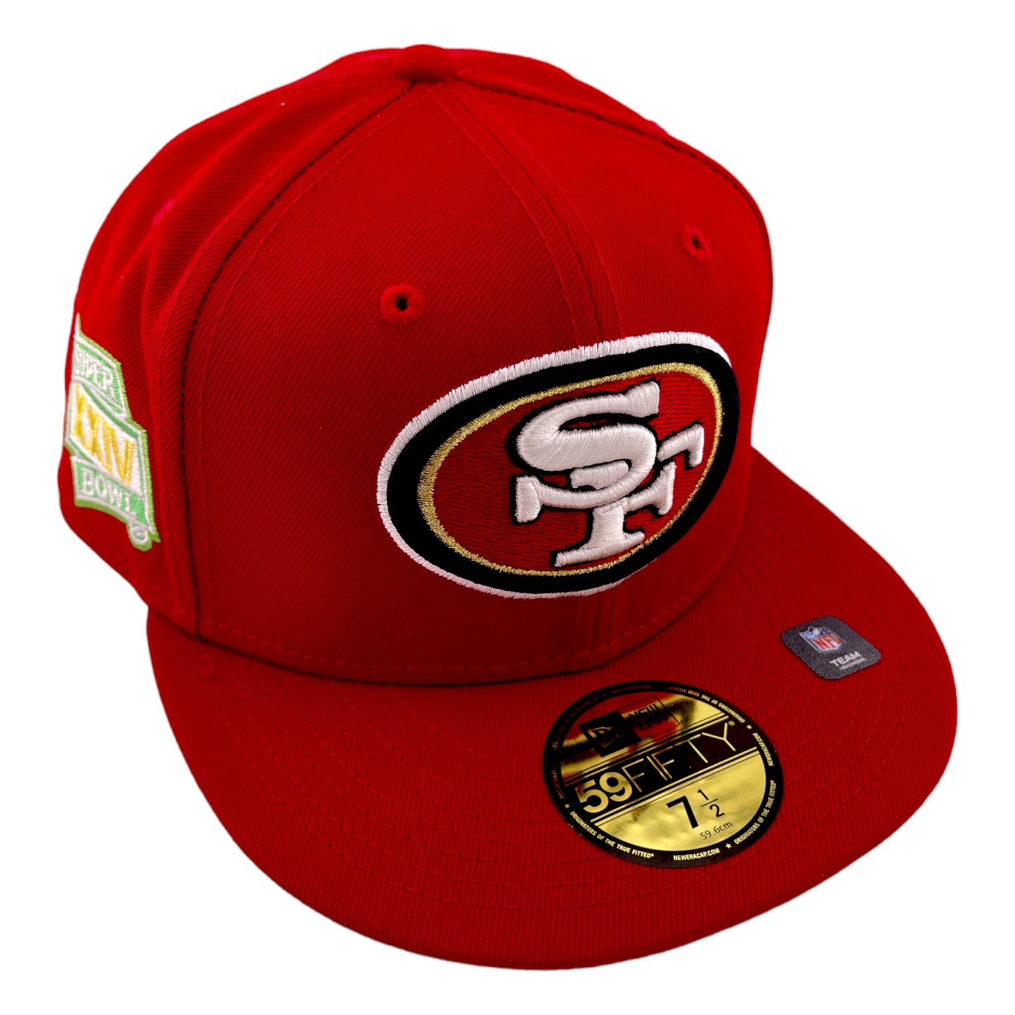 New Era San Francisco 49ers Super Bowl XXIV Red/Green UV 59Fifty Fitted Hat Cap