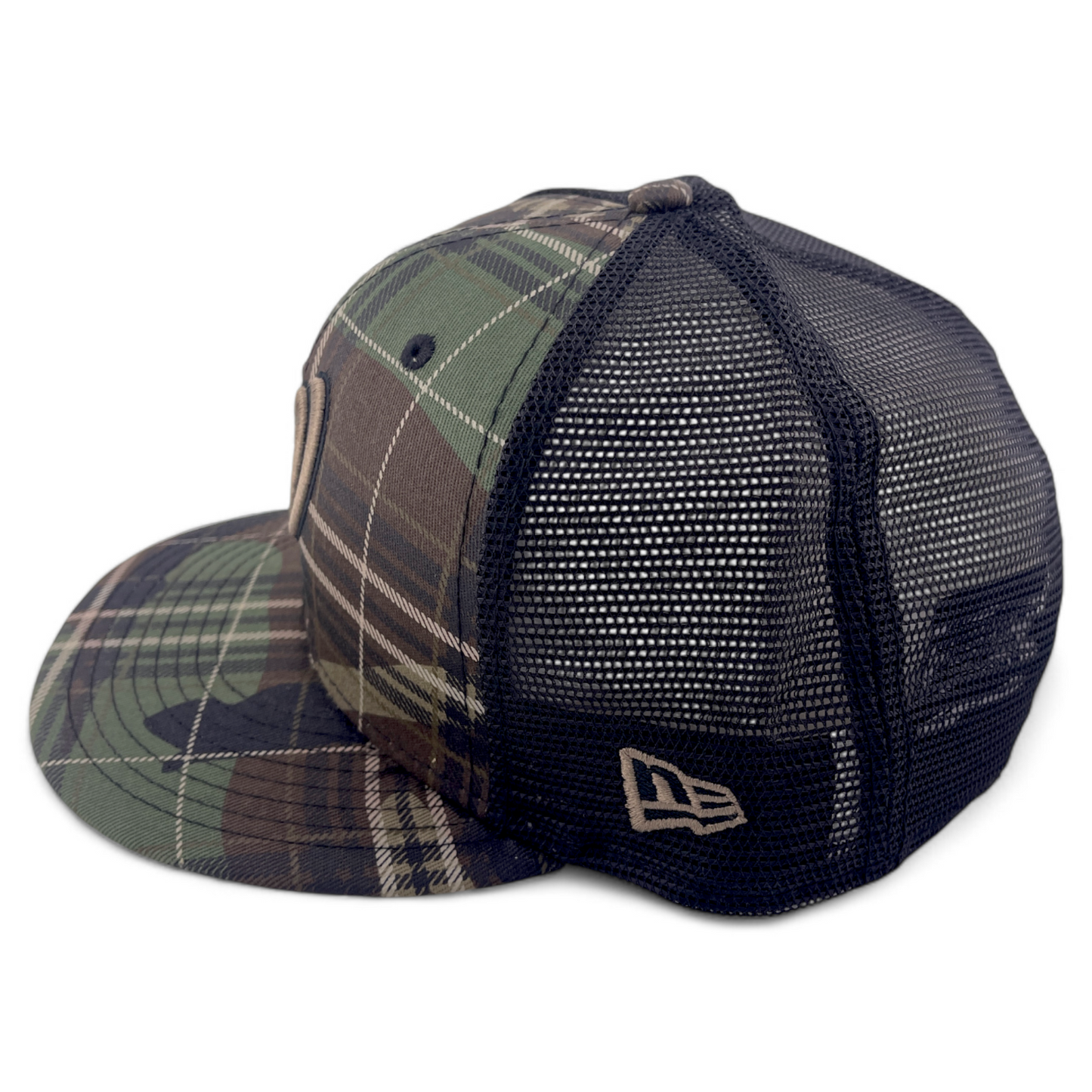 New Era Washington Nationals MLB Camo Plaid 9FIFTY Mesh Snapback Adjustable Hat