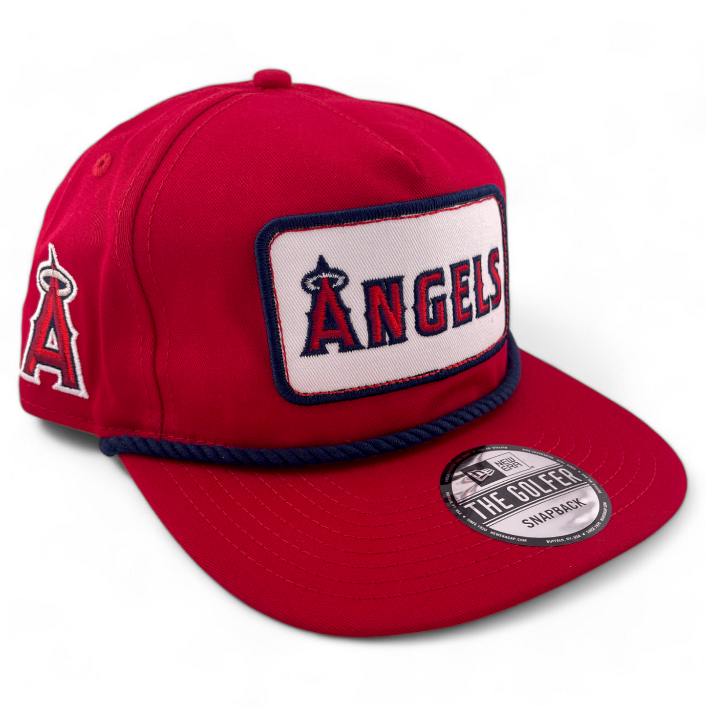 New Era Los Angeles Angels MLB The Golfer Patch A-Frame Snapback Adjustable Hat