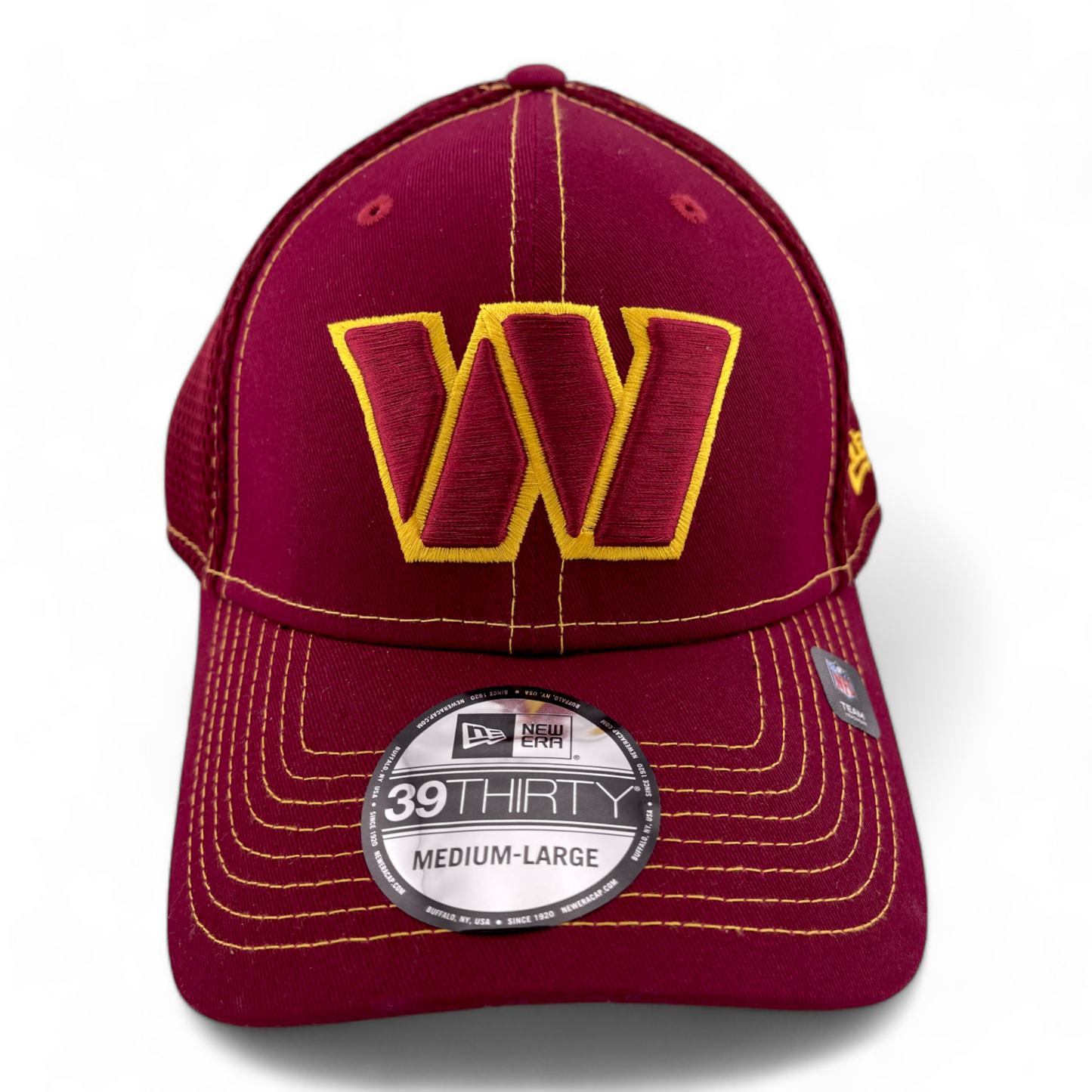 New Era Washington Commanders NFL Team Neo Mesh Back Maroon 39Thirty Hat Cap