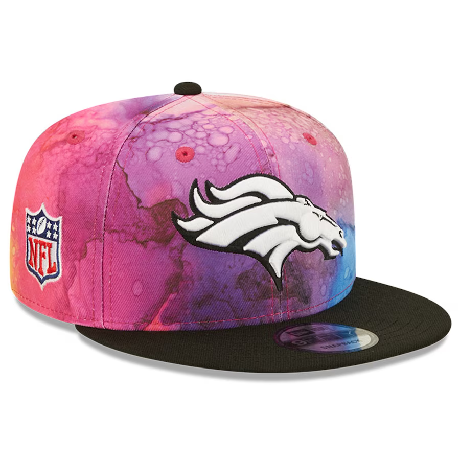 New Era Denver Broncos Crucial Catch 2022 NFL Ink-Dyed 9FIFTY Snapback Hat Cap