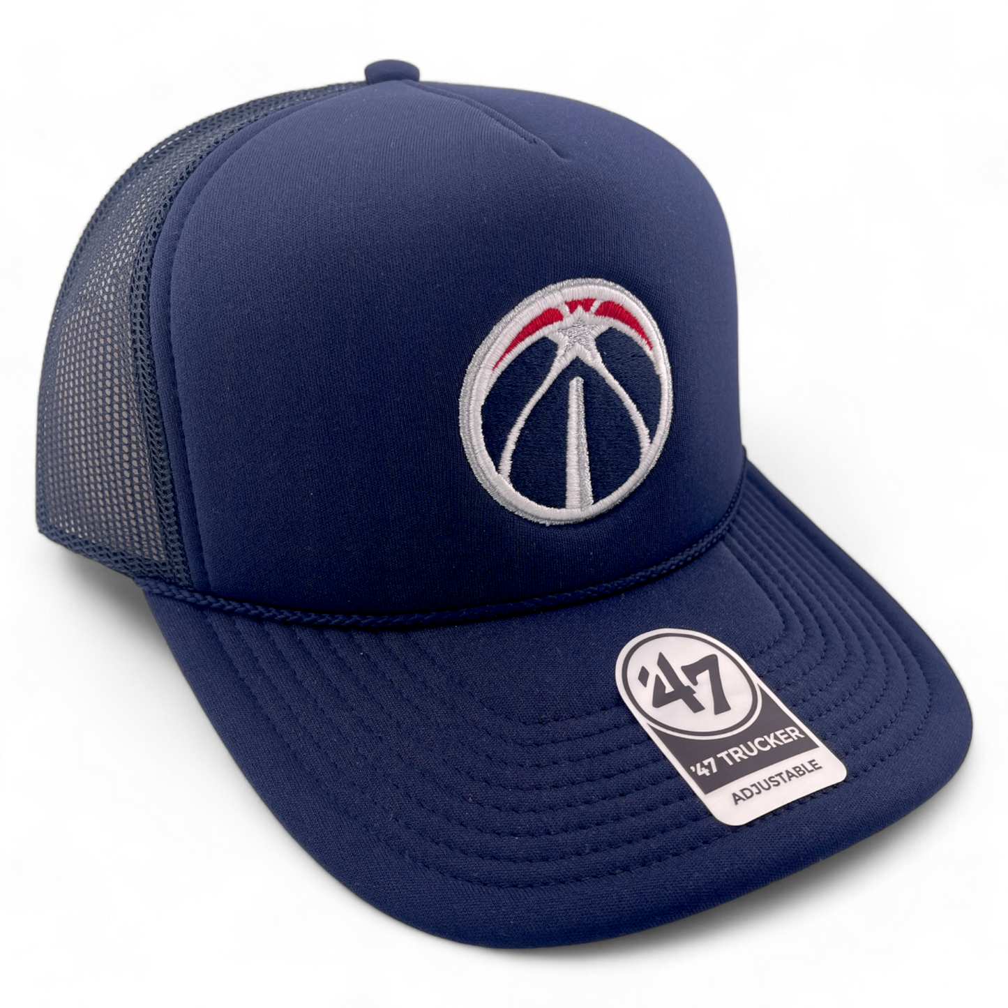 '47 Brand New Washington Wizards NBA Foam Trucker Snapback Mesh Back Hat Cap