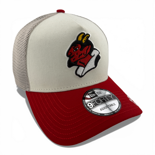 New Era Diablos Rojos del México LMB A-Frame 9Forty Snapback Adjustable Hat Cap