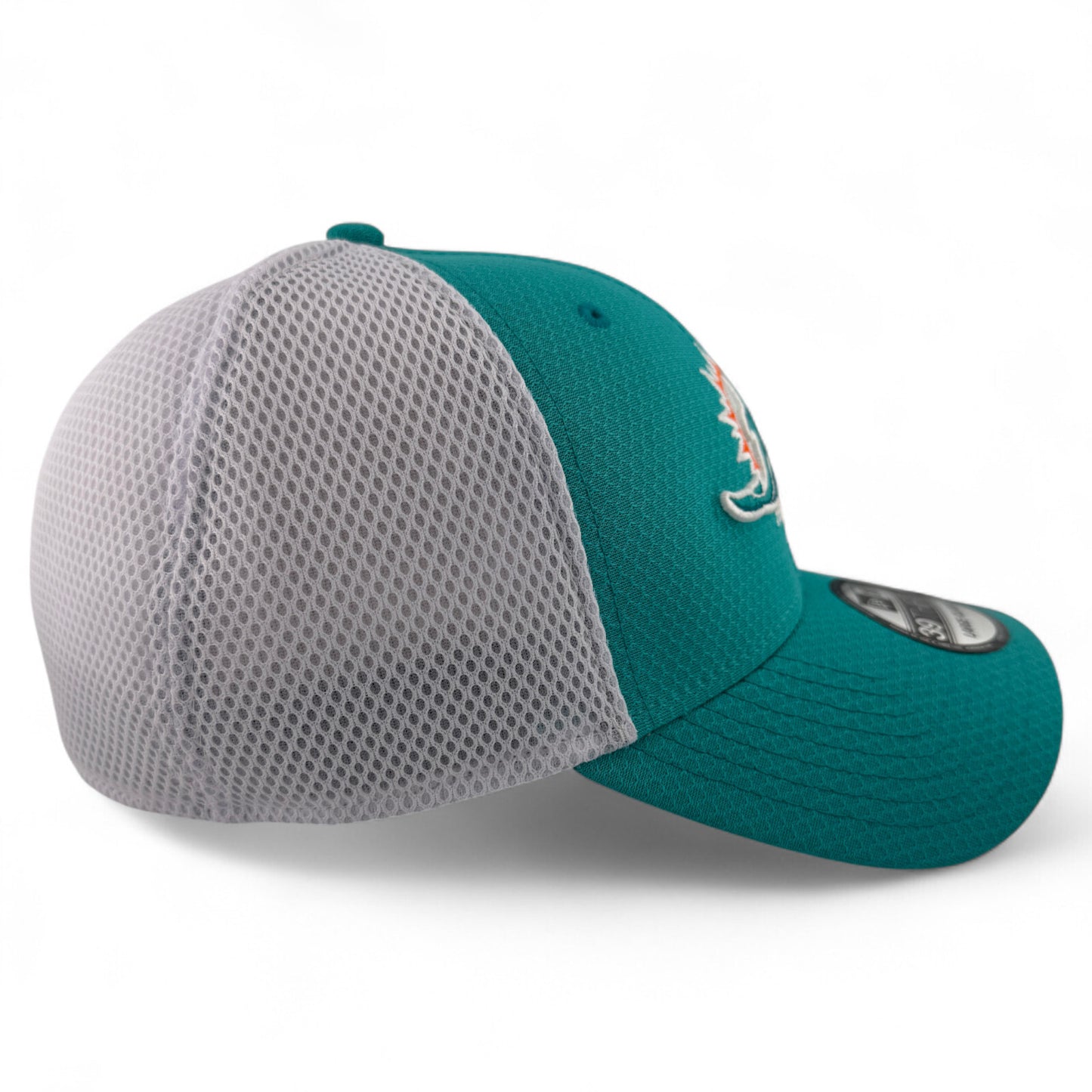 New Era Miami Dolphins NFL Teal/White Hex Neo Mesh Back 39Thirty Flex Fit Hat