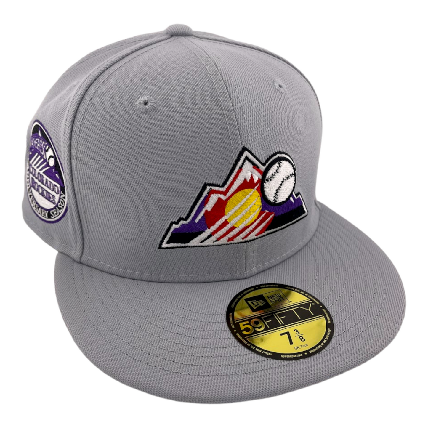 New Era Colorado Rockies 10 Years Anniversary Season Tie Dye UV 59FIFTY Hat Cap