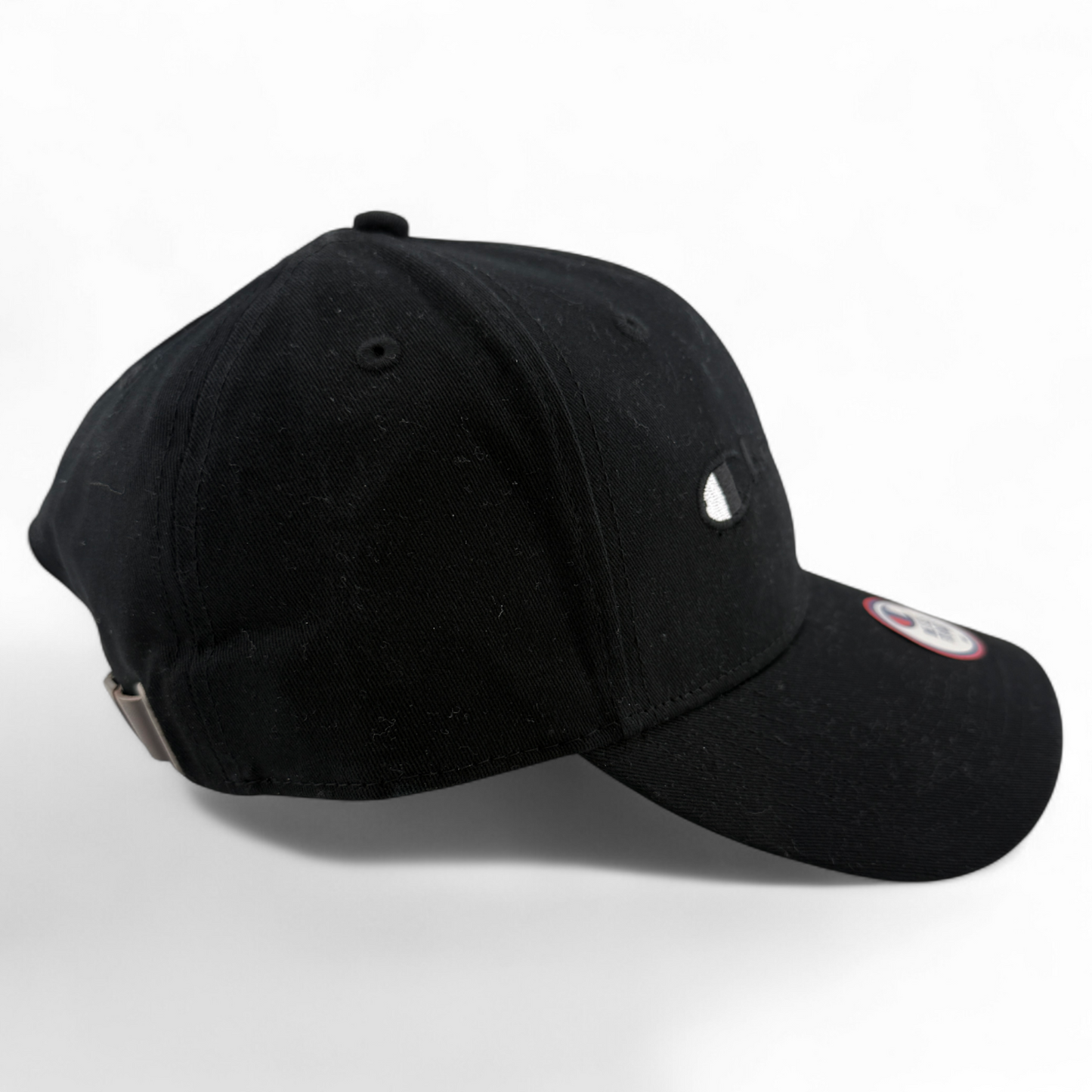 Champion Classic Script Twill All Black Logo Structured Adjustable Hat Cap