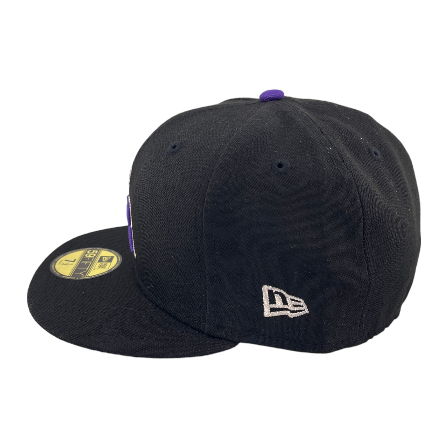 New Era Colorado Rockies #42 Jackie Robinson Day Black UV 59FIFTY Fitted Hat Cap