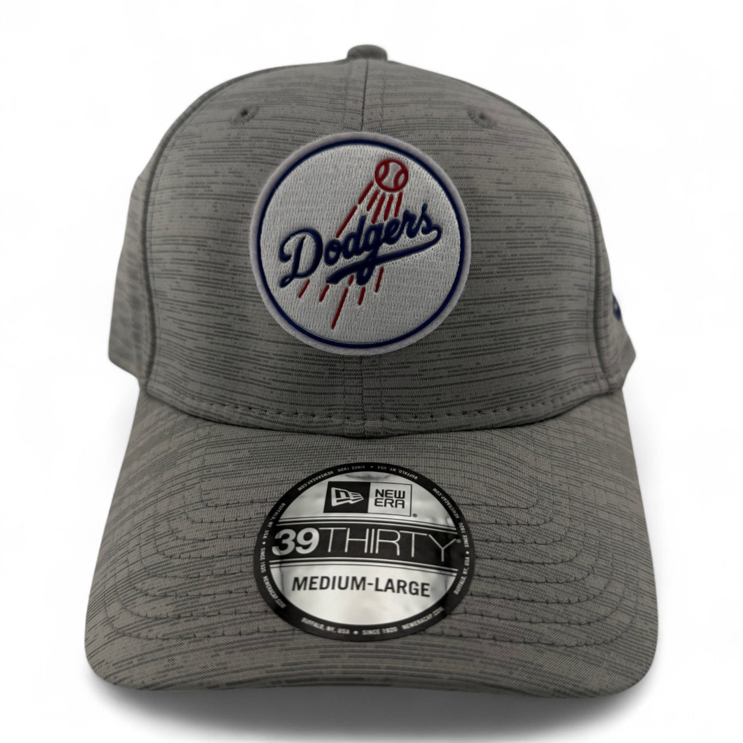 New Era Los Angeles Dodgers MLB 2023 Clubhouse Grey 39Thirty Stretch Fit Hat