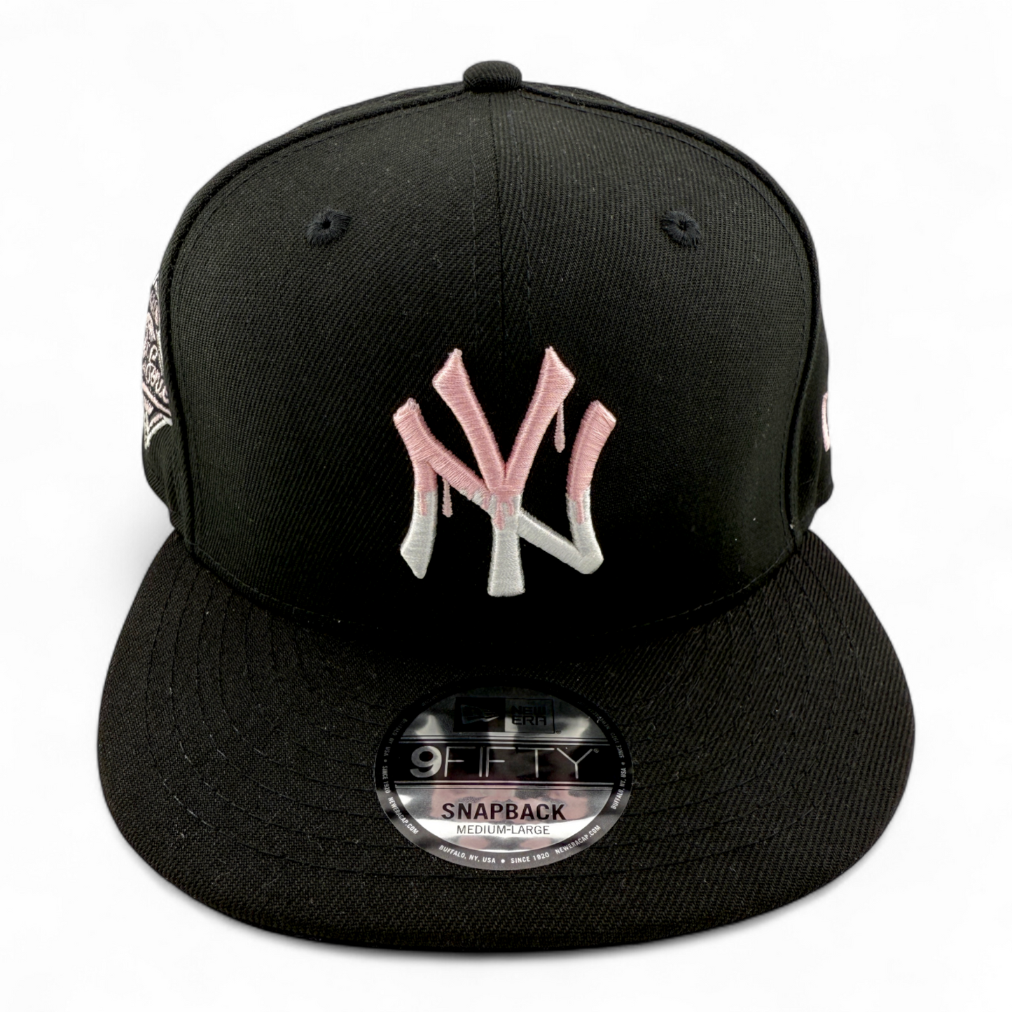 New Era New York Yankees MLB Pink Drip Paint 9FIFTY Snapback Adjustable Hat Cap