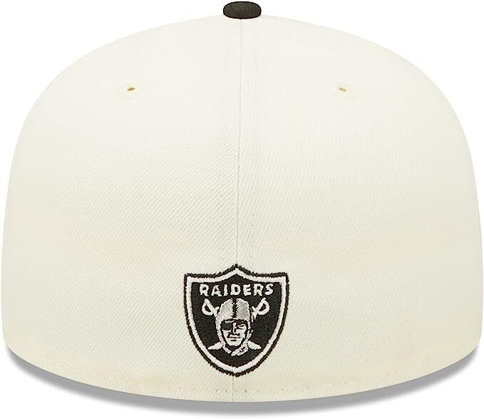 New Era Las Vegas Raiders 2022 Sideline NFL Cream 59FIFTY Fitted Hat Cap