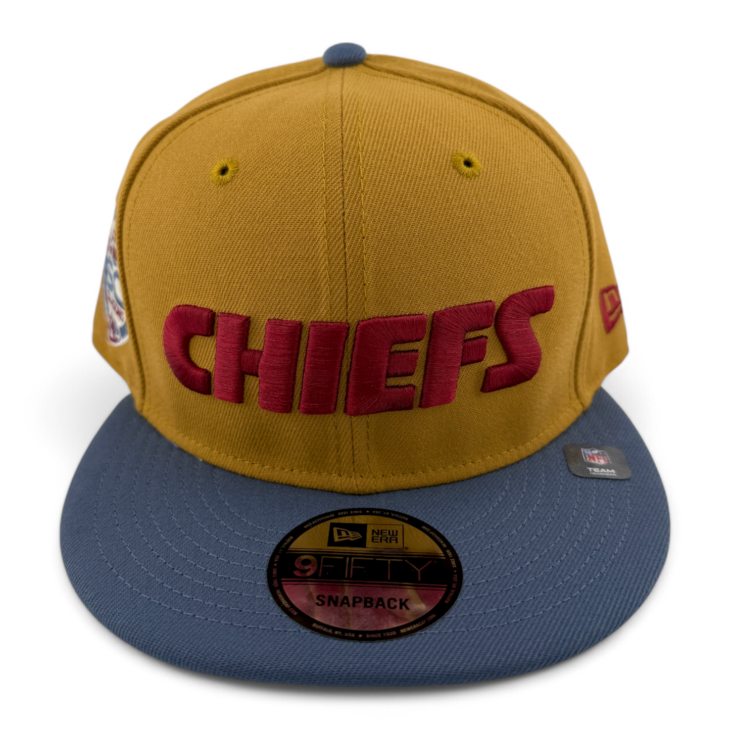 New Era Kansas City Chiefs NFL Panama Tan 9FIFTY Snapback Adjustable Hat Cap